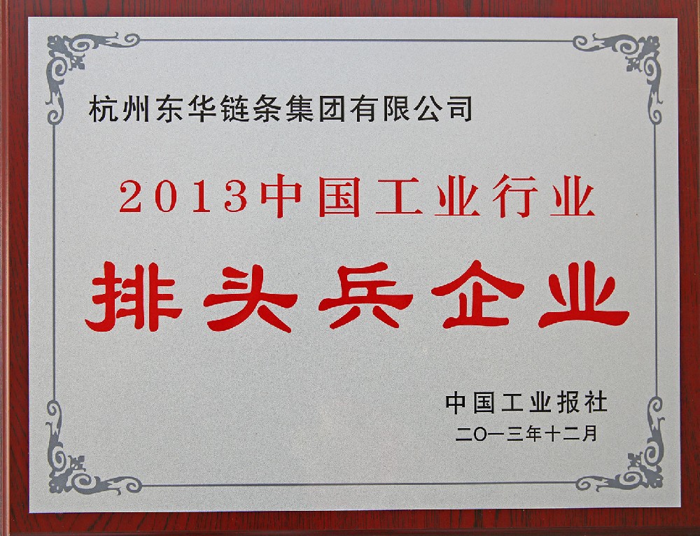2013年链条行业排头兵