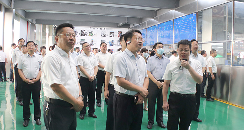 刘汉梅副市长一行八十多人到东华兴化公司观摩指导
