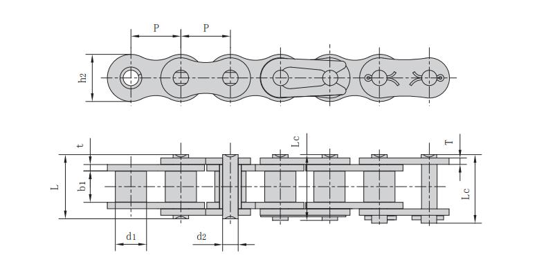 32BNP镀镍链_链条规格参数